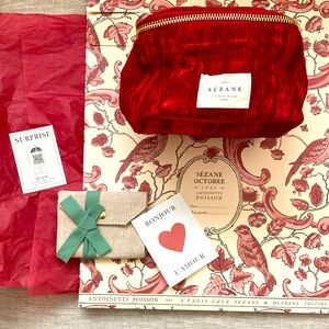 New Sezane Jewelry Case and mini wallet